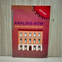 Analisis BOW (Analisa Upah dan Bahan)