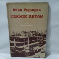 Buku Pegangan Tentang Teknik Beton